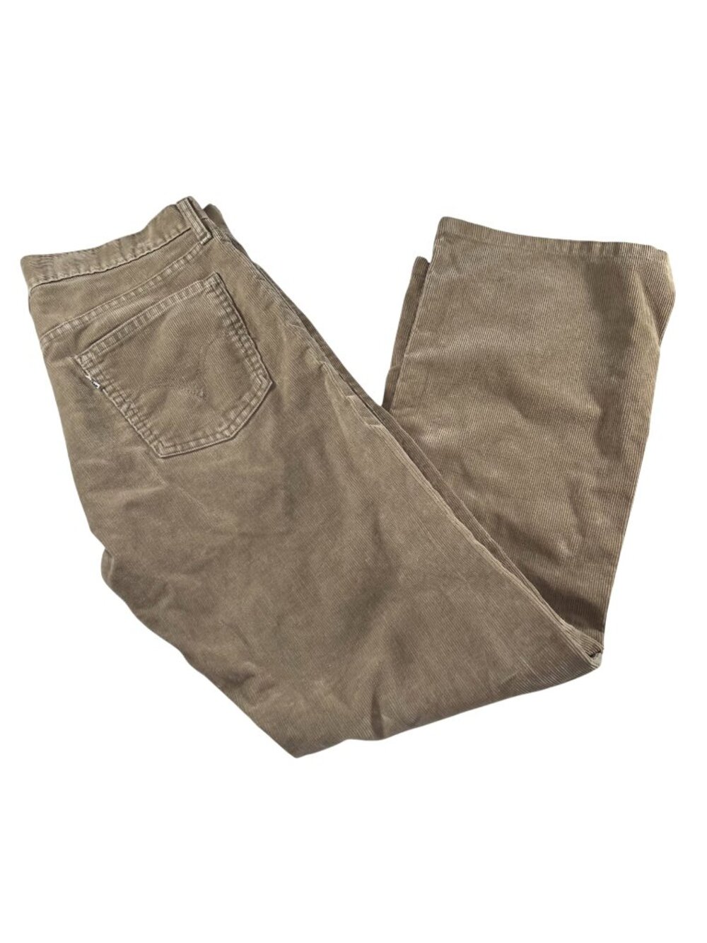 Y2K Levis 527 Beige Low Bootcut Corduroy Pants Mens Size 34x30 Stretch Skater